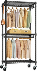 P3 Mini Rolling Clothes Rack Adjustable Garment Rack - Portable