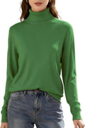 SANGTREE Women's Turtleneck Sweater Long Sleeve Casual Knit