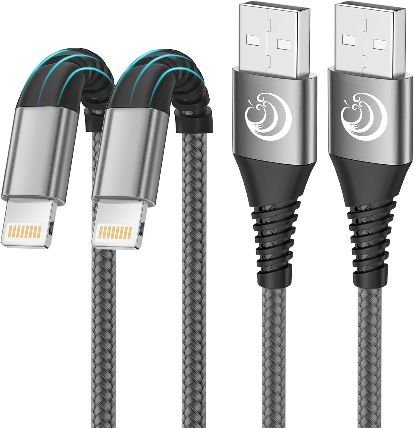 Fast Charge 10FT iPhone Charger Cable 2Pack [Apple MFi Certified] | Yosou