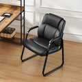 DUMOS Office Desk Guest Chair with Padded Arms - Comfortable Reception