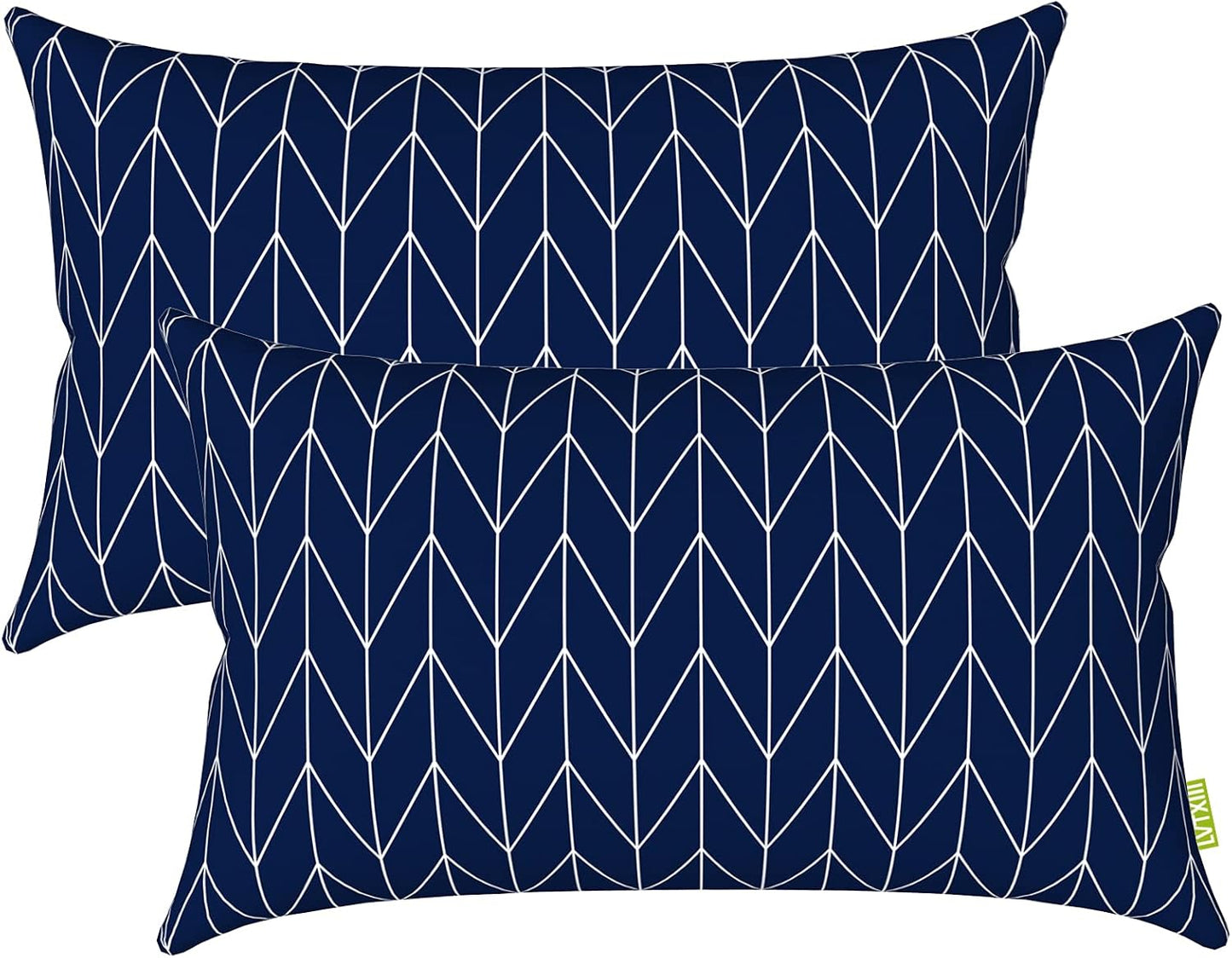 Set of 2 Patio Lumbar Pillows for Outdoor Comfort and Style