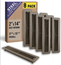Floor Register 2x14 Pack - Heavy Duty Walkable Vent Covers (8 Pack)
