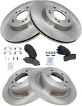Front and Rear Brake Pad & Rotor Kit Compatible with Chrysler Dodge