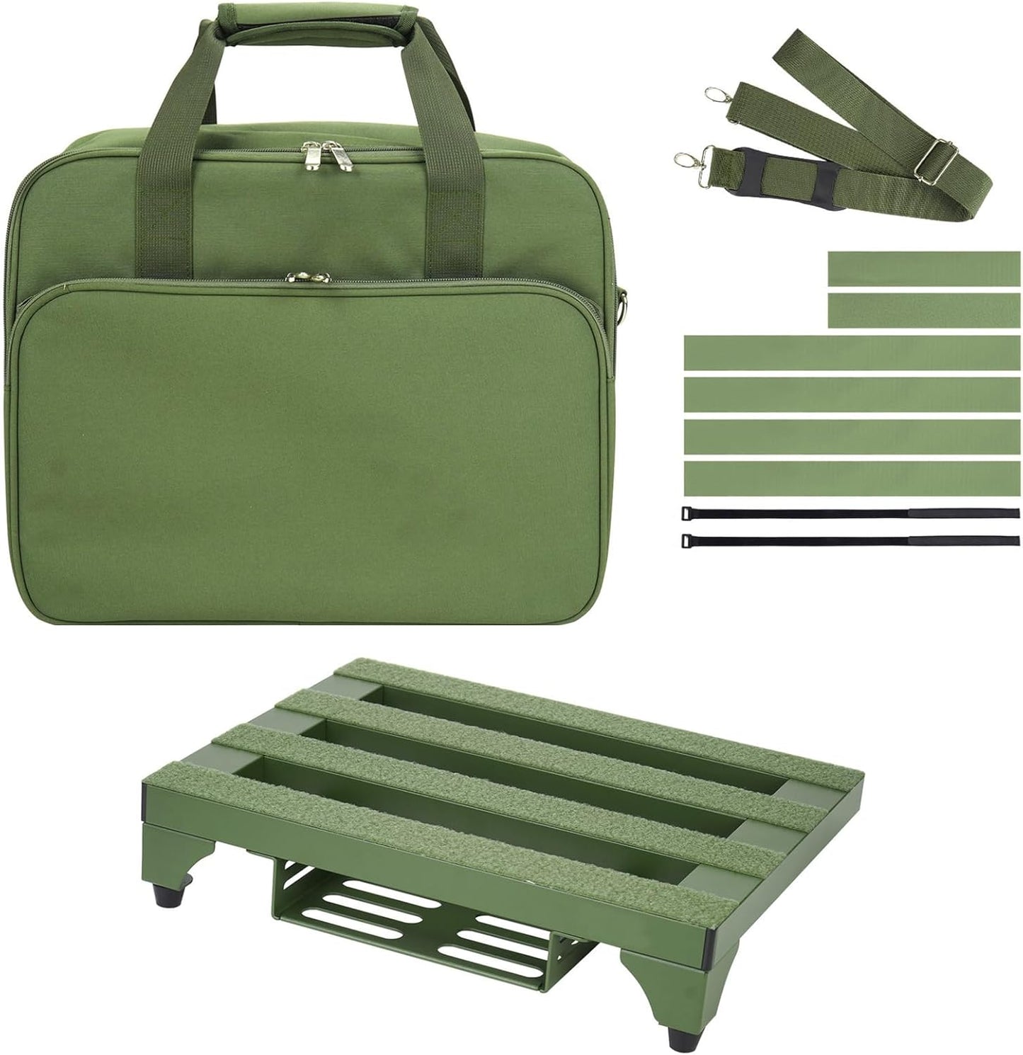 14 x 10.6 Aluminum Alloy Guitar Pedal Board with Carry Bag