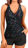 Women Tankini Swimsuits with Shorts - Tummy Control Two-Piece Set