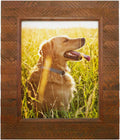 Eosglac 11x14 Picture Frame Rustic Brown - Handmade Wood Plank Design