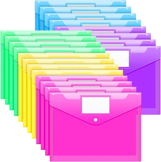 Sooez Clear Envelopes 20-Pack - Organize with Style!