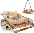 Multifunctional Wicker Picnic Basket Set for 2 - Complete Insulated