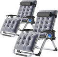 ABORON Zero Gravity Chair 2 Pack - Removable Cushion, Support to 440