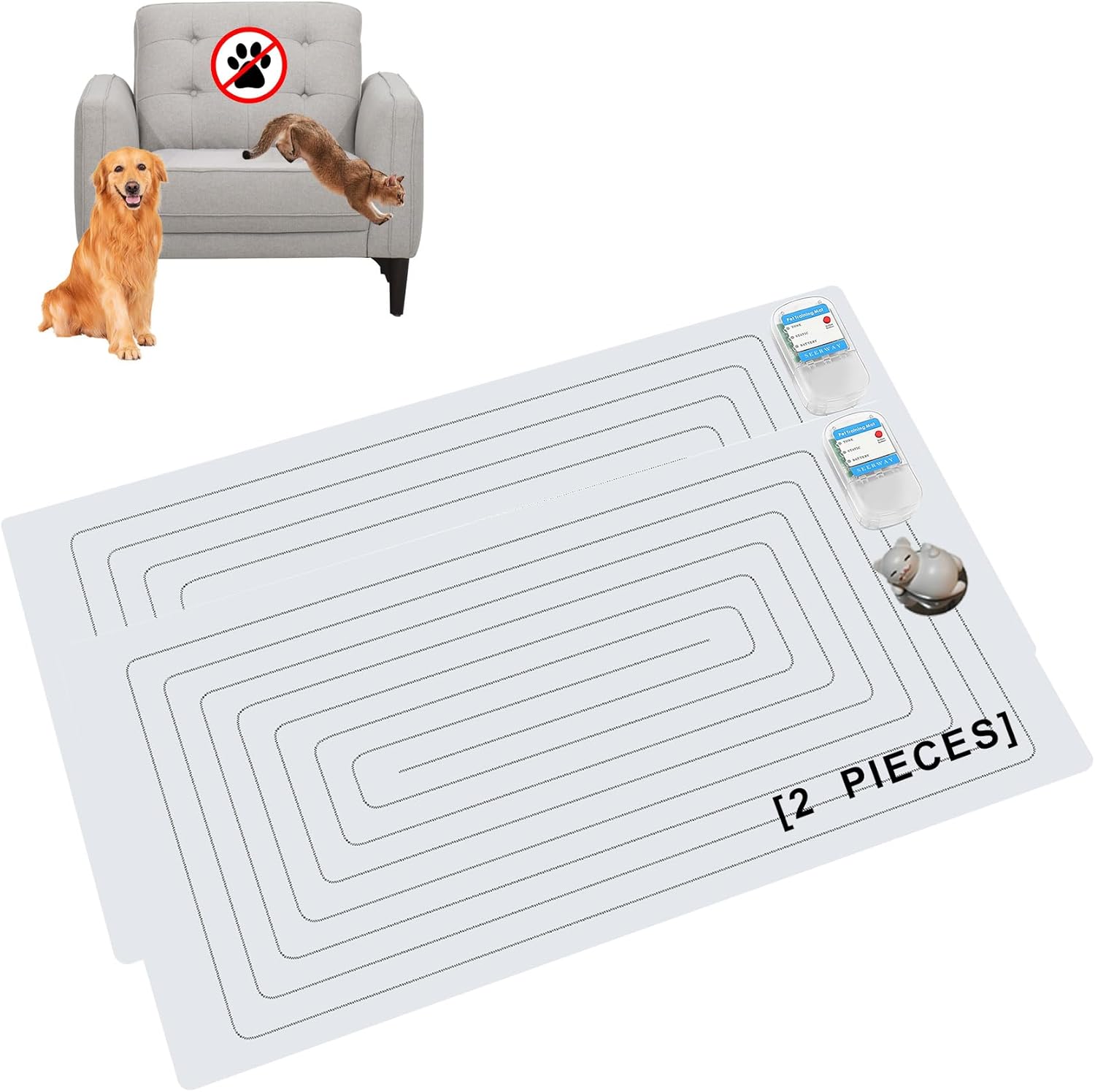 SEERWAY Scat Pet Shock Mat for Dog and Cat Training Indoors