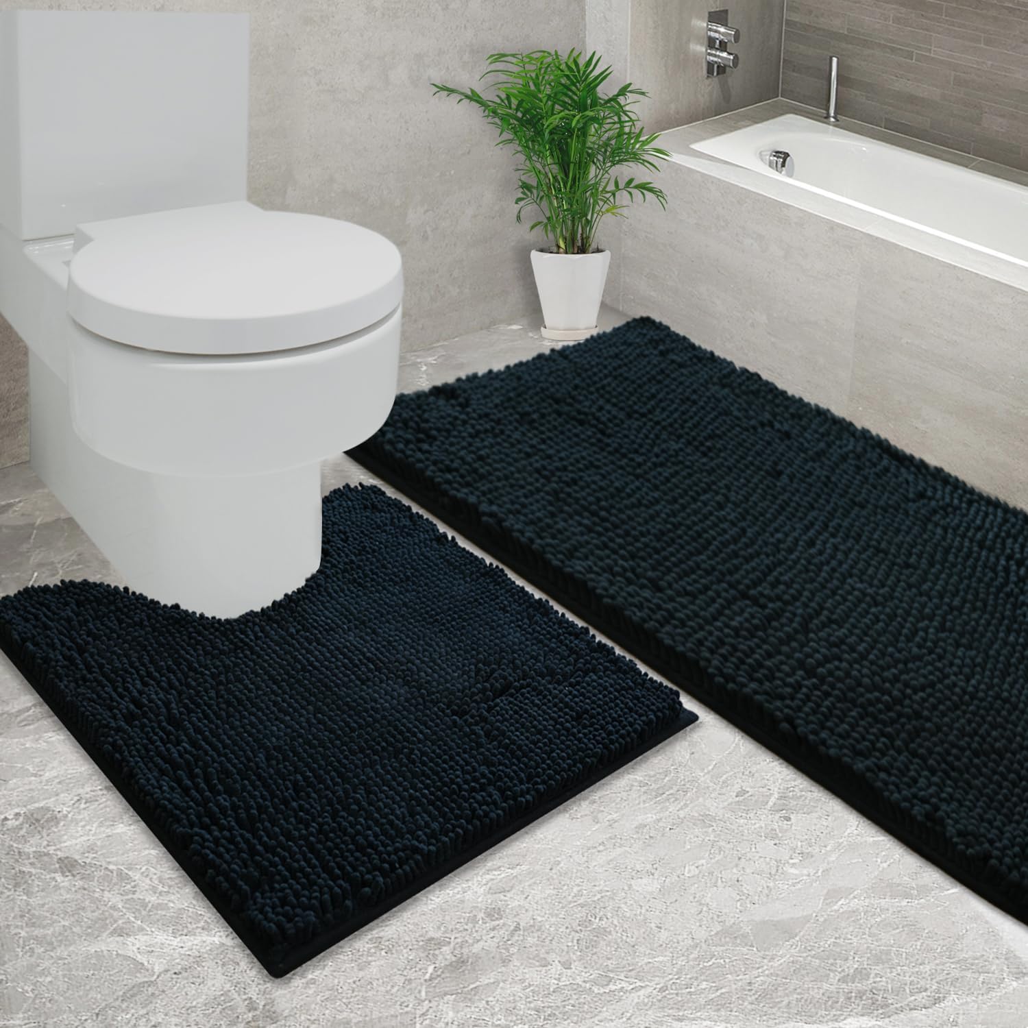 Super Absorbent Bathroom Rugs Sets 2 Piece for Ultimate Comfort
