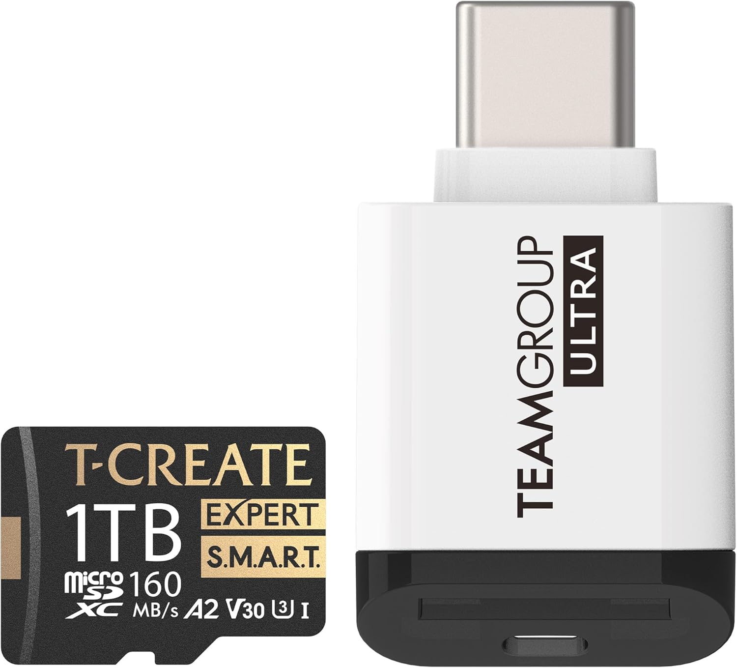TEAMGROUP T-Create Smart A2 1TB Micro SDXC Memory Card Bundle