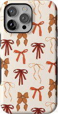 Casely iPhone 14 Pro Case Fall Girlie - Pumpkin Spice Bows Protects