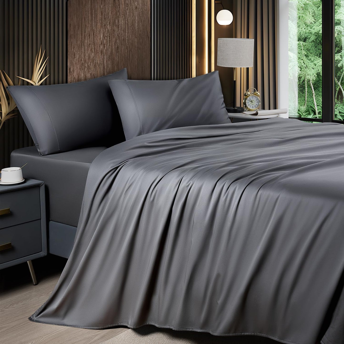 Shilucheng 4 Piece Queen Sheet Sets for Ultimate Comfort