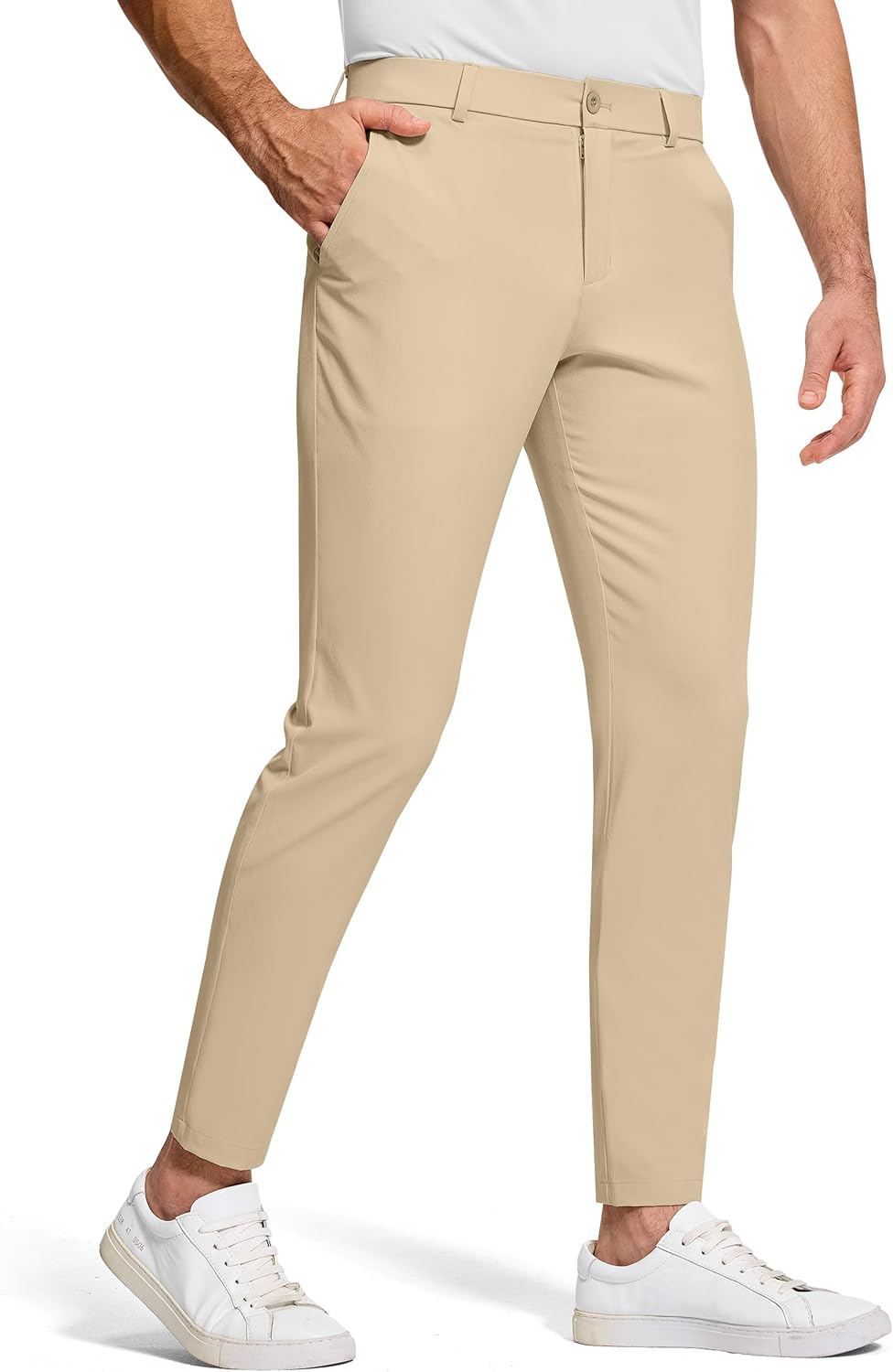 Men's Golf Dress Pants with Stretch and Tapered Fit for Comfort