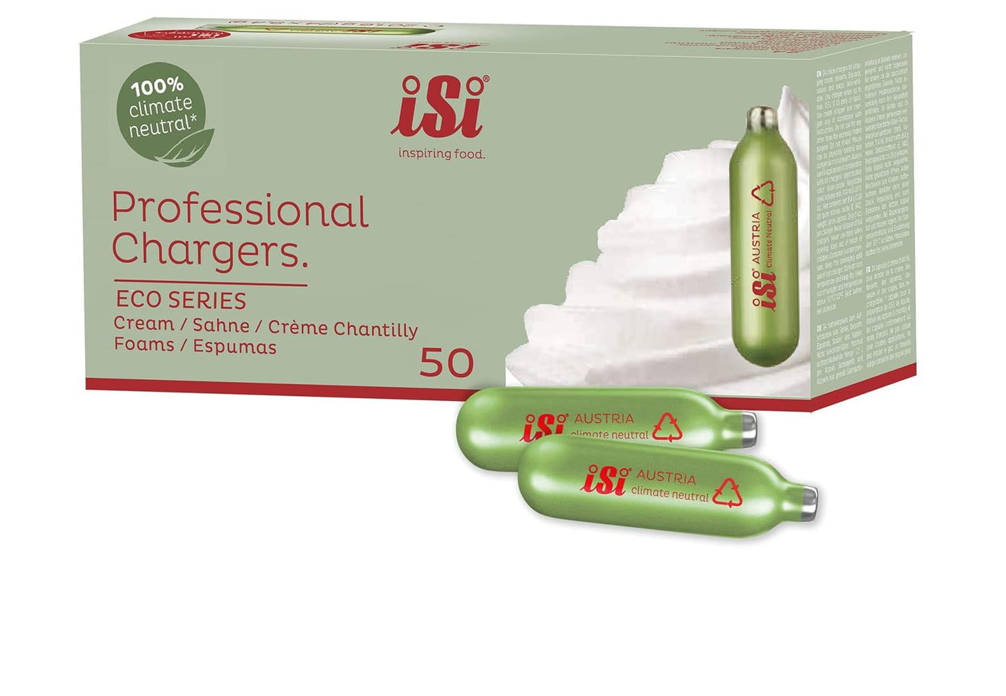 iSi North America Eco Series Chargers for Sustainable Whipping