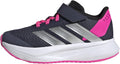 Kids Running Sneaker - Lightweight Elastic Lace & Strap Shoe
