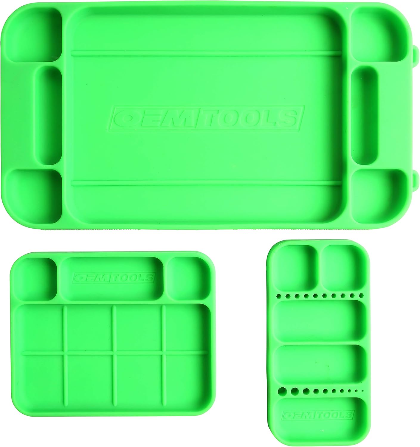 OEMTOOLS 22417 Flexi-Tray Set: Versatile Silicone Tool Trays