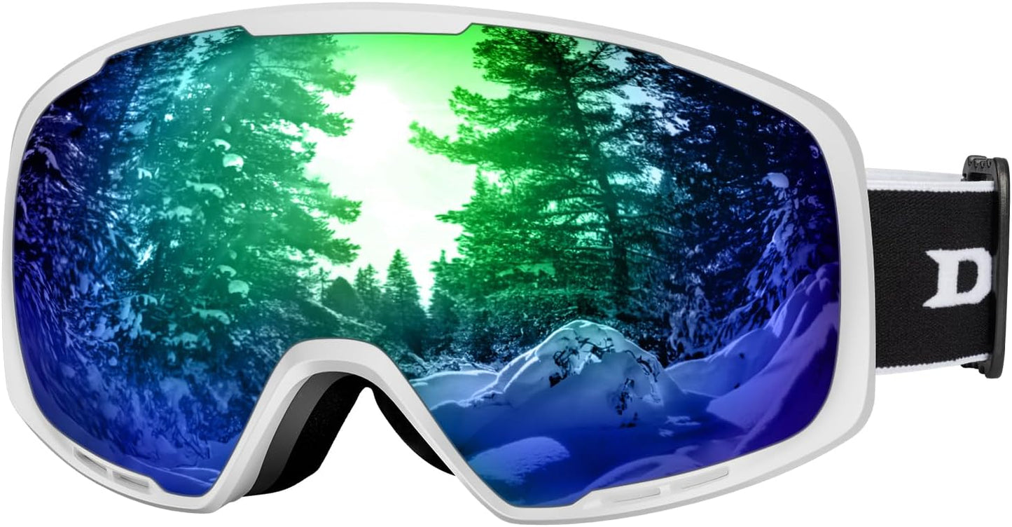Anti-Fog Ski Goggles - OTG UV Protection