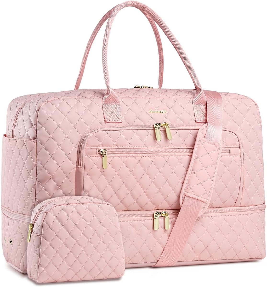 Travel Duffle Bag Weekender for Women with Shoe Compartment