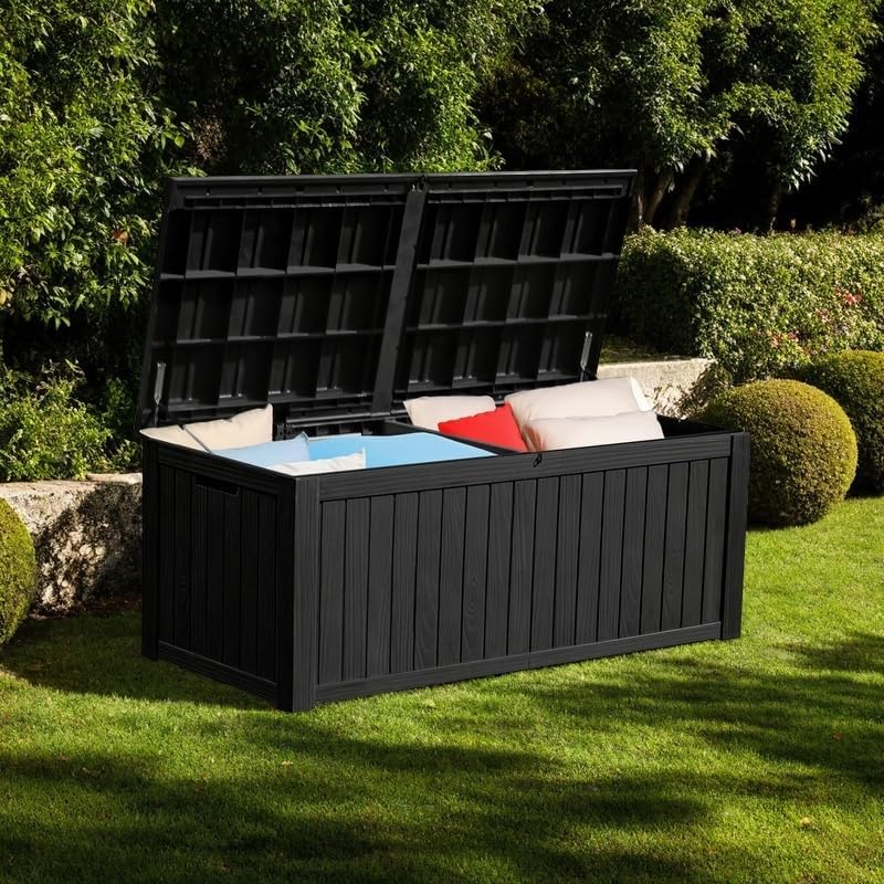 YITAHOME 150 Gallon Large Deck Box for Outdoor Storage Needs
