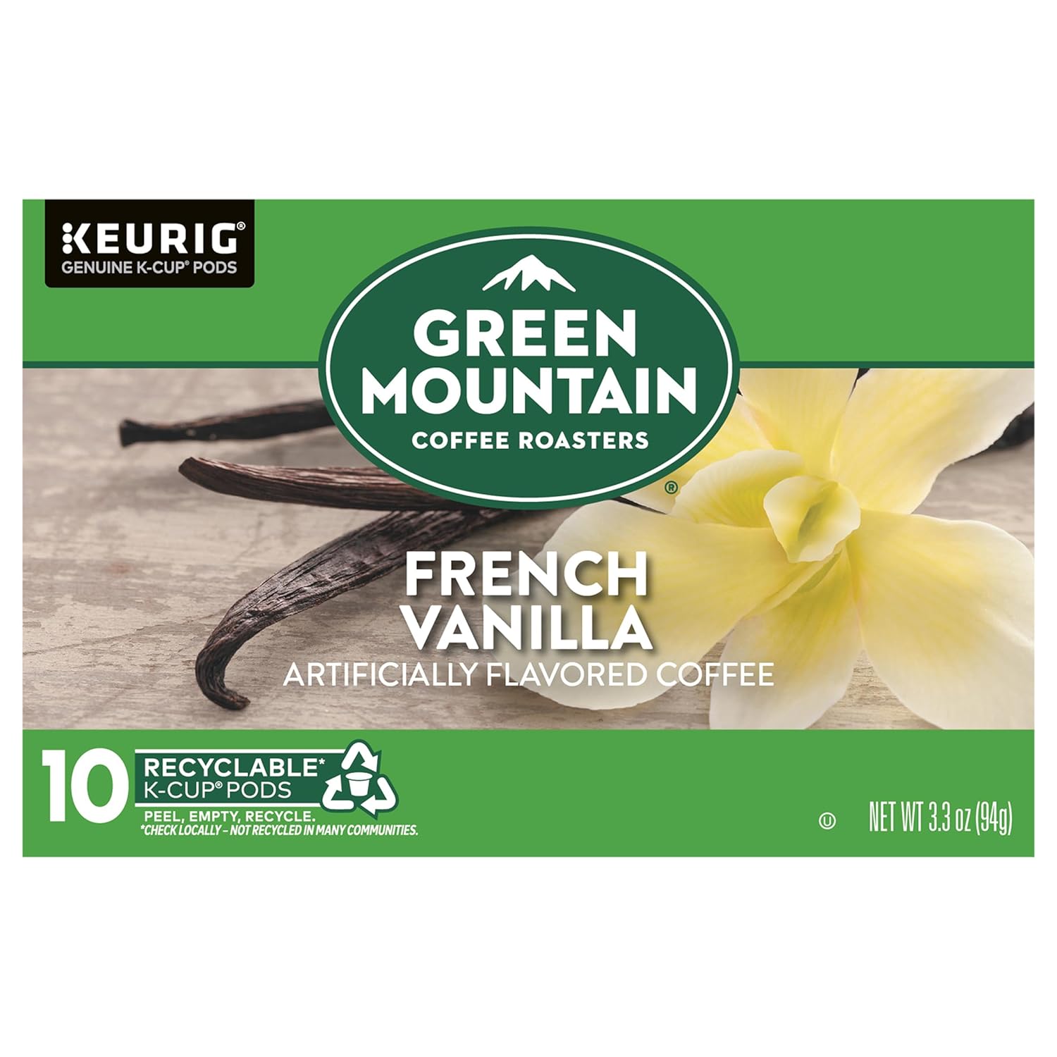 Vanilla Infused Bliss: Green Mountain Coffee 3.3oz