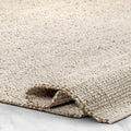 GRUHUM Jute Cotton Area Rug 8ftx10ft ft for Home Decor