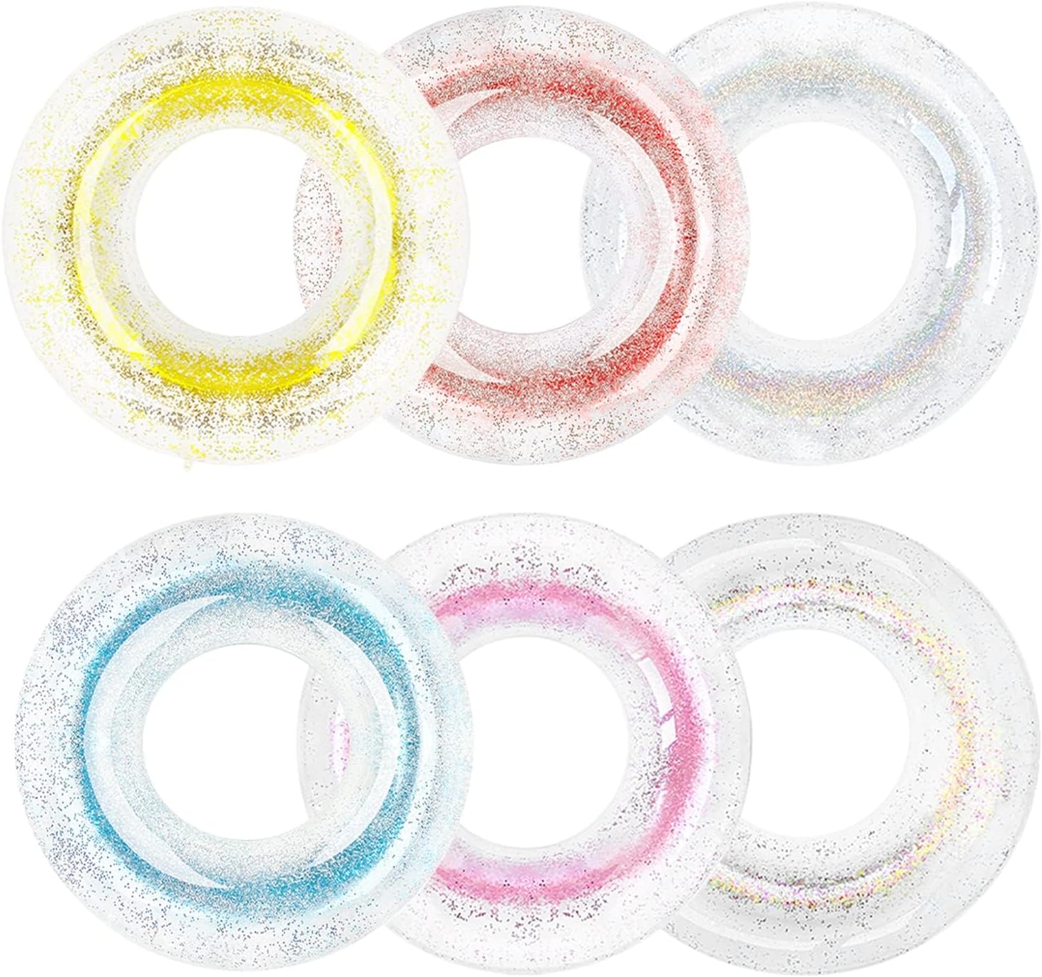 Polita Pool Float with Glitter Confetti for Summer Fun