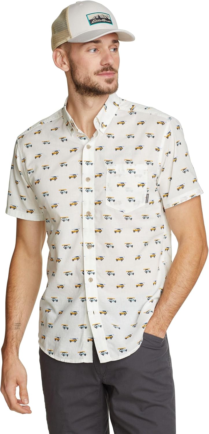 Eddie Bauer Printed Baja Shirt: Classic Comfort for Every Occasion