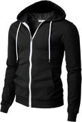 H2H Men's Lightweight Zip Hoodie - Svelte Style