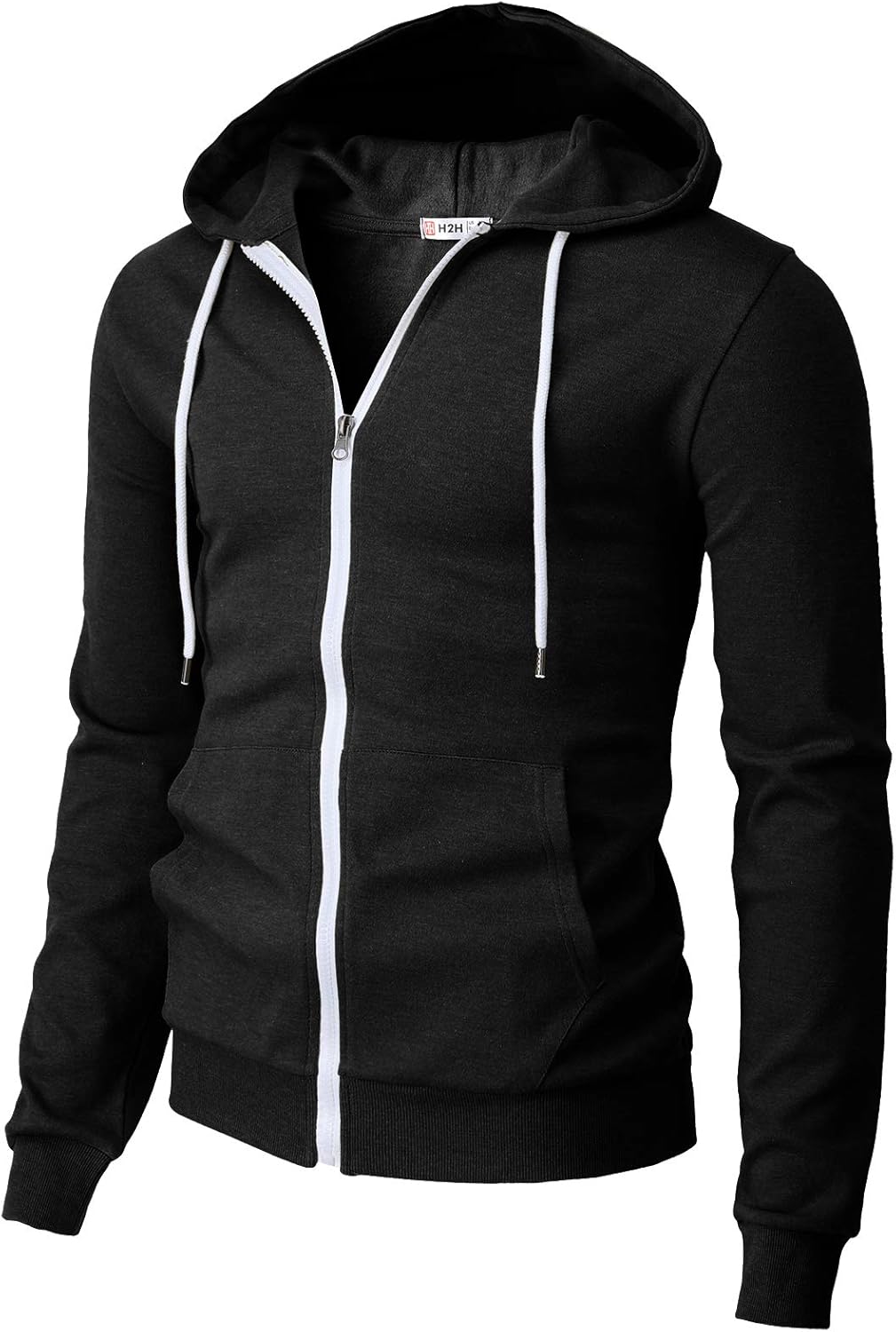 H2H Men's Lightweight Zip Hoodie - Svelte Style