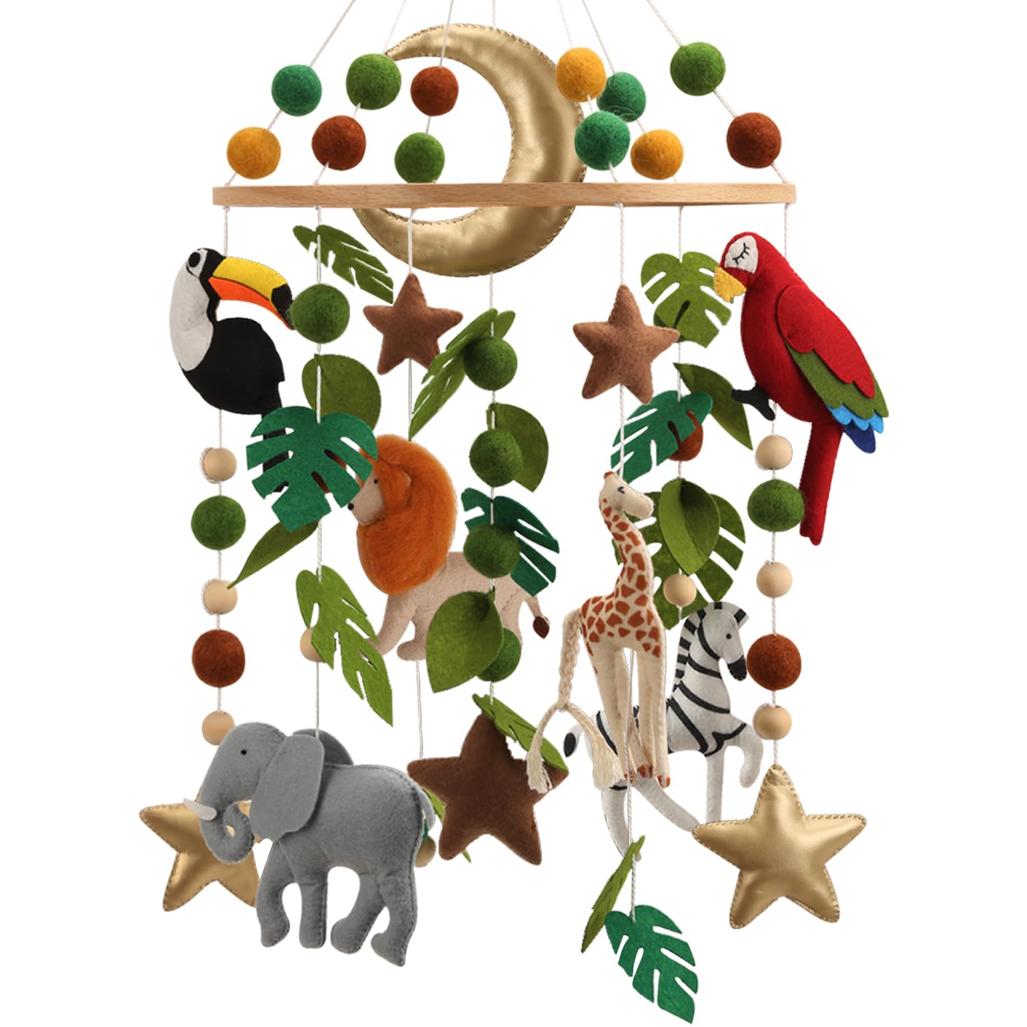 Safari Mobile for Crib - Colorful Jungle Theme Nursery Decor
