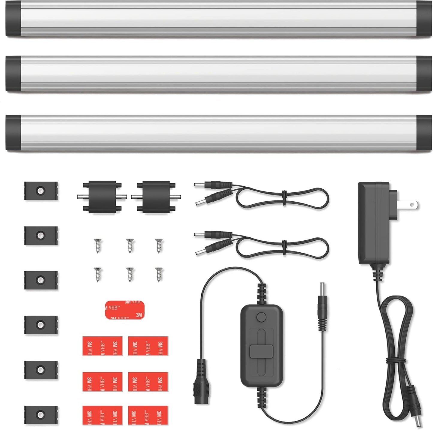 GETINLIGHT 12-inch Plug-in LED Under Counter Lights for Kitchen