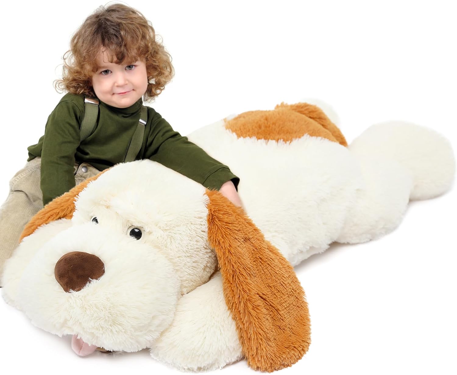 MorisMos Giant Dog Stuffed Animal - 31in Plush Puppy Pillow