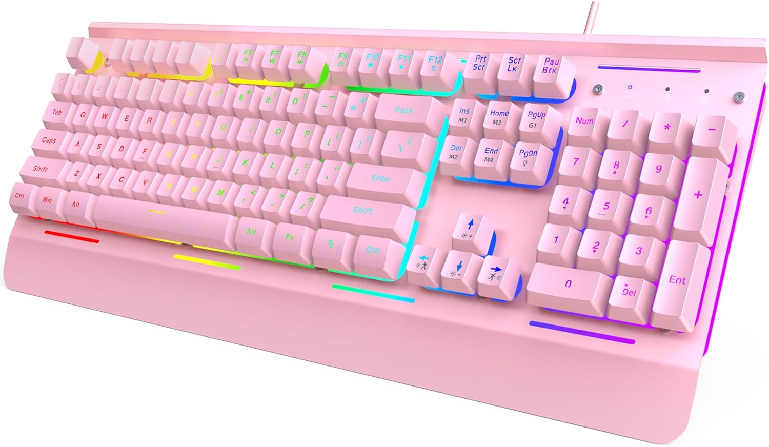 TECKNET Gaming Keyboard with RGB Illumination and Anti-Ghosting