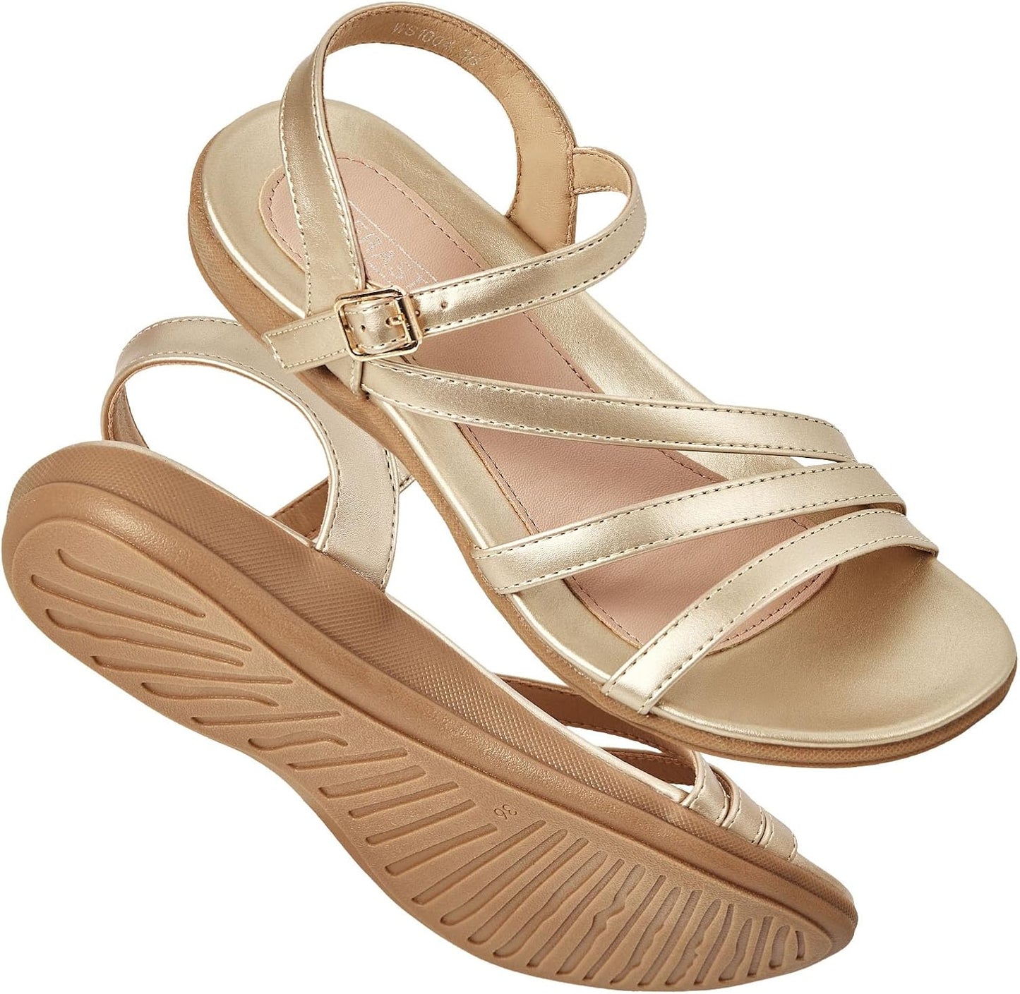 Flat Sandals for Women Dressy - Comfortable Walking Summer Sandal