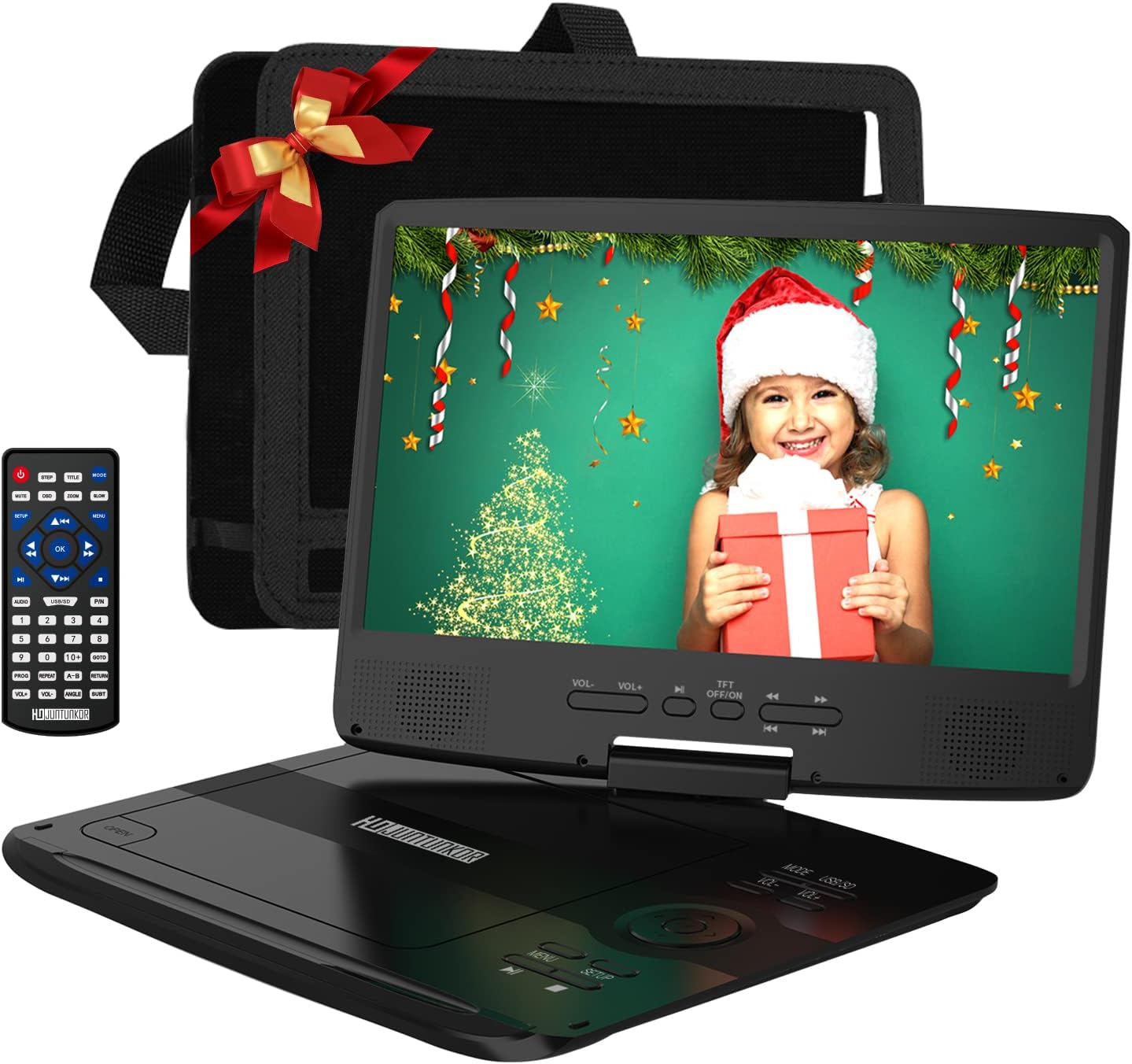 12 Portable DVD Player with 10.1 HD Swivel Display Screen