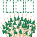 Xmas Tree Cocktail Picks - Festive Party Decoration