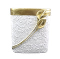 Hymmah Bathroom Trash Can 1.8 Gallon Small Resin Wastebasket - Stylish