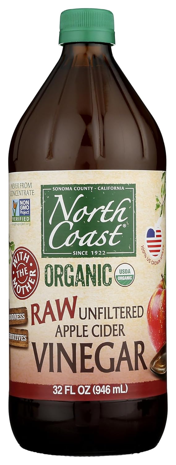 Organic Raw Apple Cider Vinegar 32oz: Unfiltered Bliss