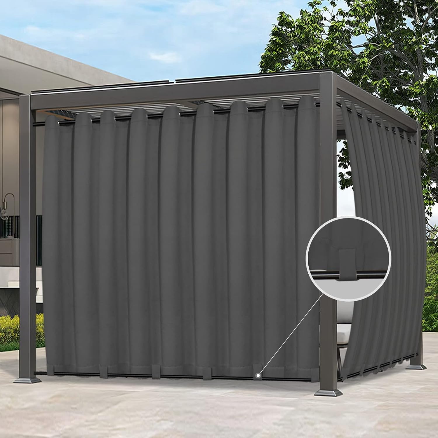 Easy-Going Outdoor Curtains for Patio, Porch, and Gazebo
