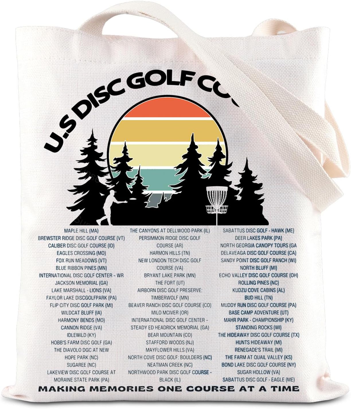 KUIYAI Disc Golf Tote Bag - Perfect Gift for Disc Golf Lovers!