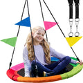 PLAYVIBE 25 Saucer Swing: 300lb Capacity, Waterproof Fabric
