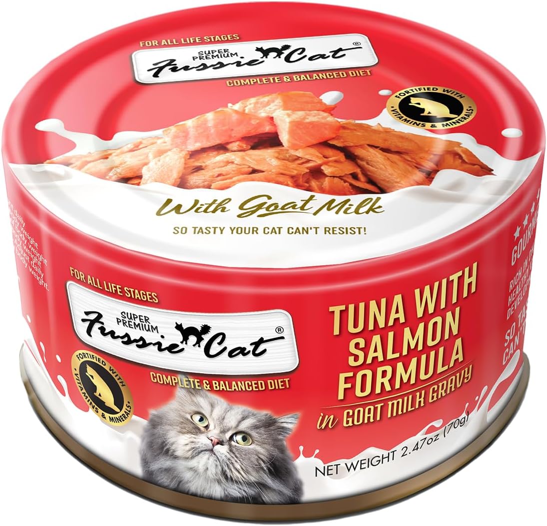 Fussie Cat Super Premium Canned Cat Food in Goat Milk Gravy