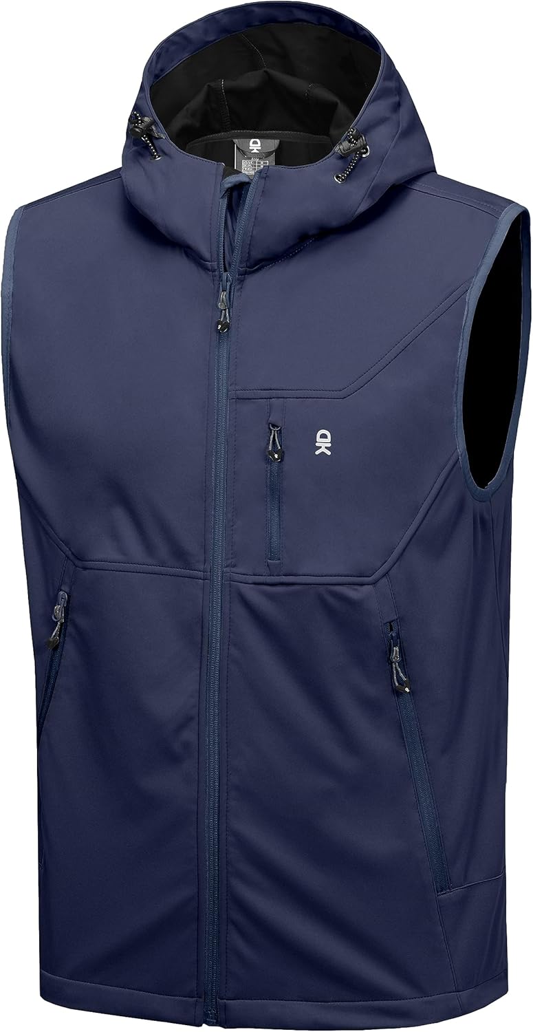 Little Donkey Andy Men's Lightweight Softshell Vest for Travel