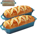 Cast Iron Bread Pan 13x5 in Loaf Pan with Lid - Even Baking
