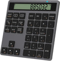 Bluetooth Number Pad Dual-Mode Wireless Numeric Keypad with Calculator