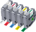 5-Pack Colorful TZe Tape Set for Brother Label Makers