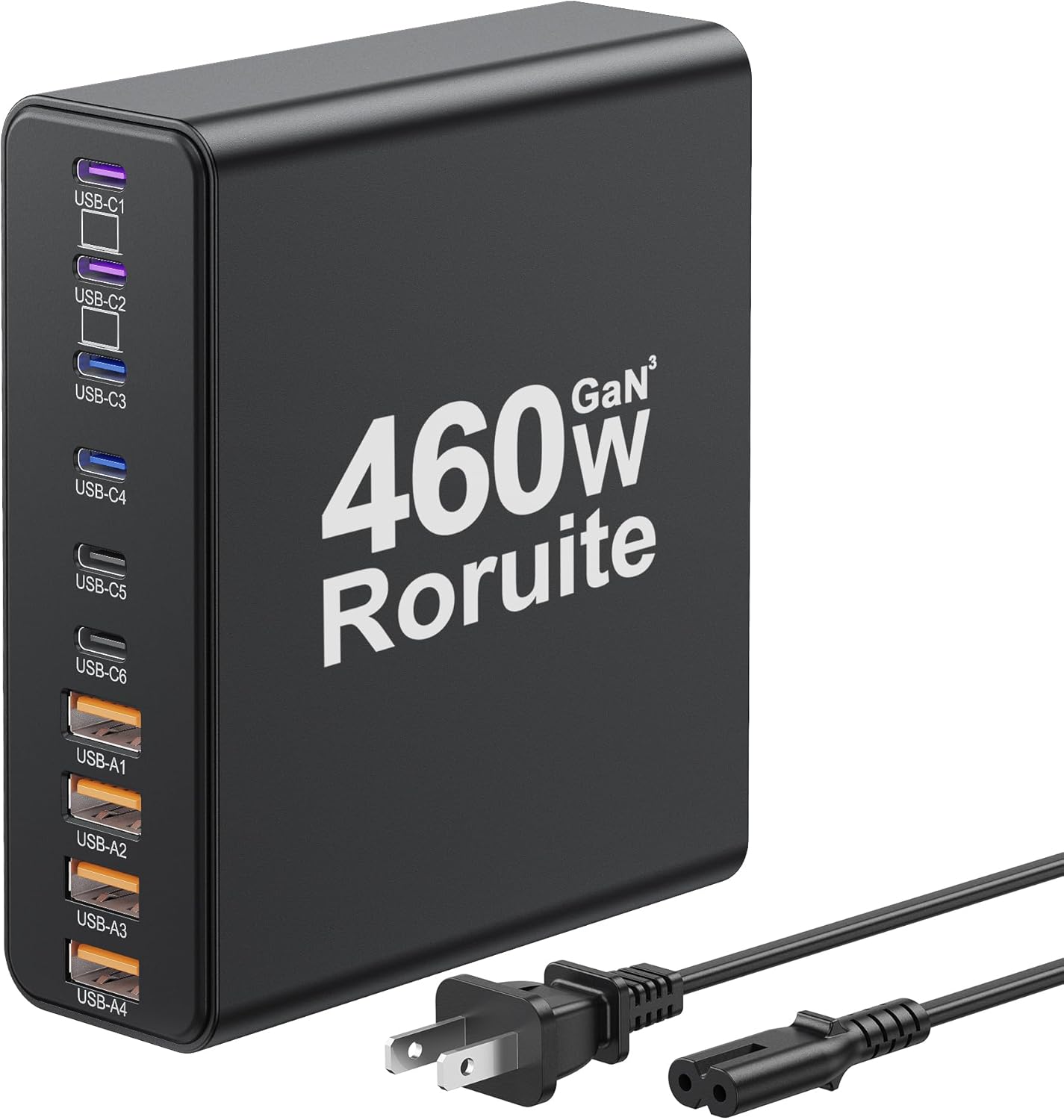 460W USB C Charger Block - 10-Port Fast Charging Station