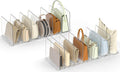 Bag & Purse Organizer for Closet - Adjustable Clear Handbag Storage